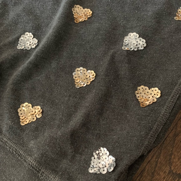 Abercrombie and Fitch Women’s Crewneck Sweatshirt Sequin Hearts Size XS - Picture 2 of 5